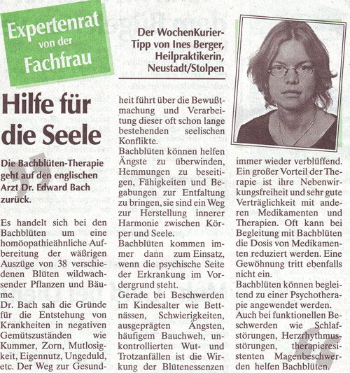Artikel zum Thema Hilfe für die Seele