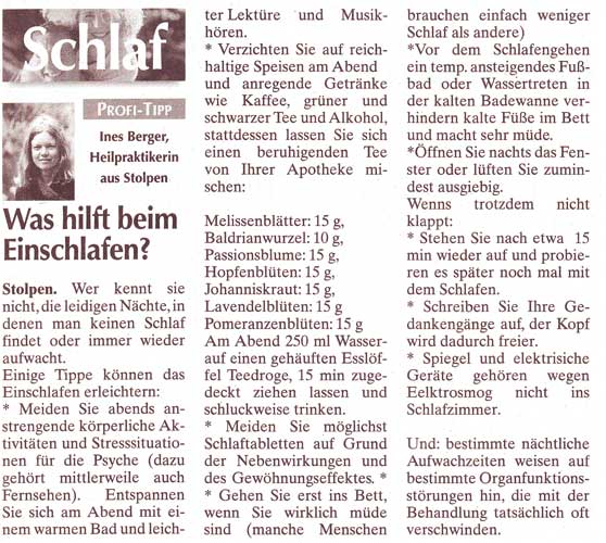 Artikel zum Thema Schlaf